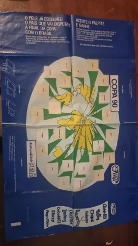 Poster Copa do Mundo 90 Elma Chips