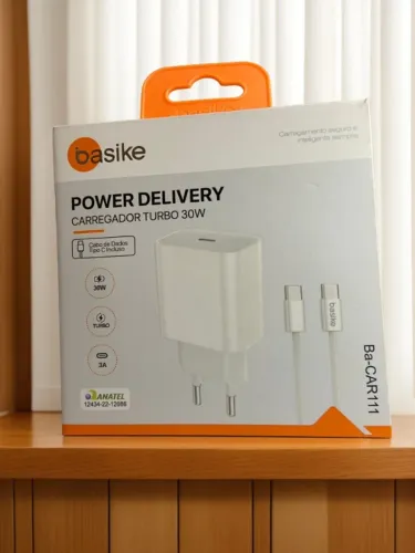 Carregador Turbo 30W 3A Ba-CAR111 Basike an10
