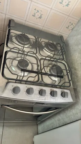 Fogão Brastemp Inox 4 Bocas - Gás Encanado (Excelente Estado)