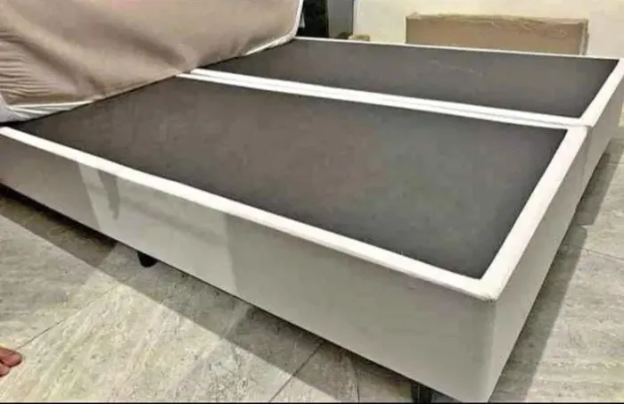 Base Cama Box Queen Bipartida 158X198 Corino ou Suede