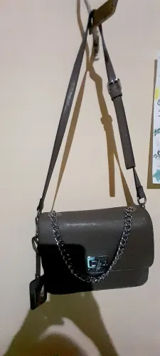 Bolsa marron santa lolla com divisórias internas