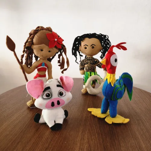 Artesanato em feltro tema Moana!