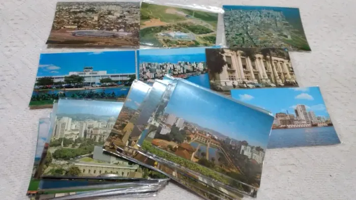 Lote de cartão postal antigo de Porto Alegre RS 49 unidades.