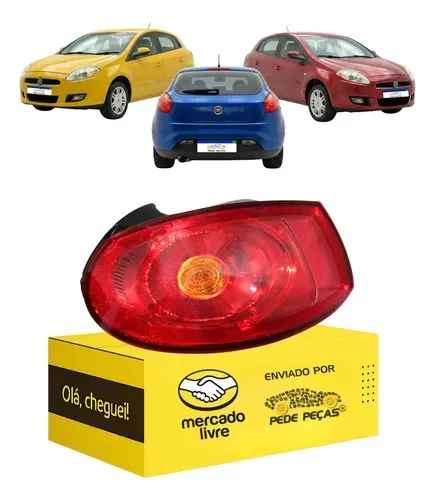 Lanterna Traseira Direita Fiat Bravo 2011 2012 2013 2014 Direito/passageiro