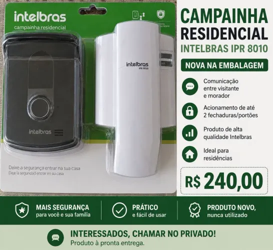 Campainha residencial Intelbras