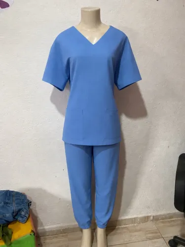 Pijama enfermagem azul seu jaleco M/G