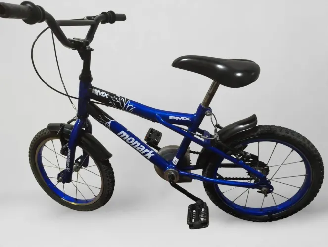 Bicicleta Monark BMX Aro 16 Azul - Seminova - Com Nota Fiscal Bemol