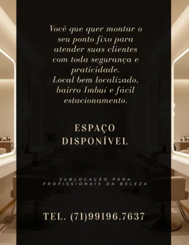 Sublocação espaço de beleza *37