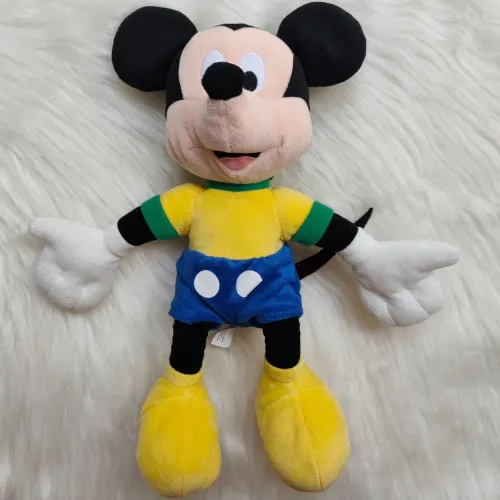 Pelúcia Mickey Copa Do Mundo Brasil Disney Nestlé 32 cm