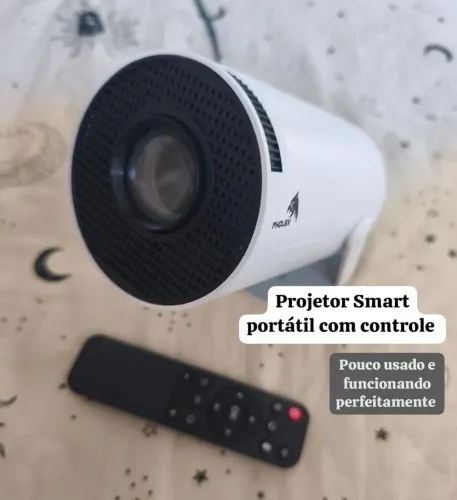 Projetor Smart portátil com controle 