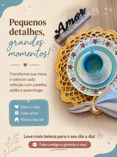 Peças de crochê exclusivas para você