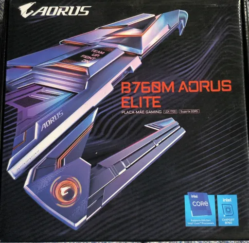 Placa mãe B760m aorus elite rev 1.0 ddr5 LGA1700