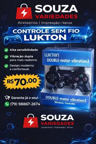 Controle ALTO-3W - Perfeito para seus jogos!
