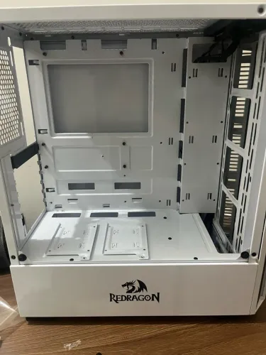 Gabinete Gamer Redragon Branco Vidro Temperado (Painel Duplo) - Excelente Estado