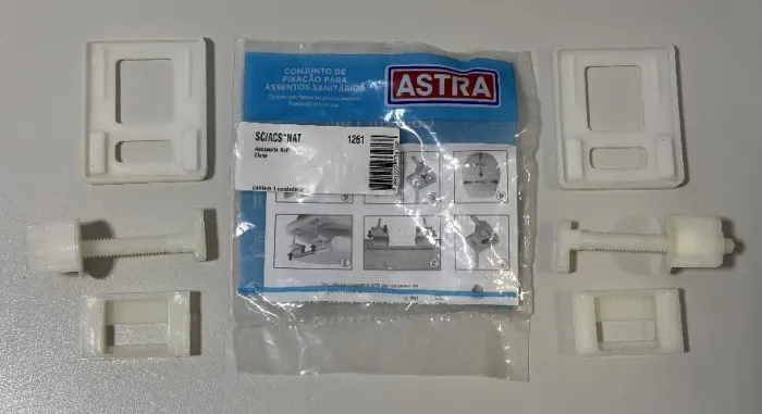 Conjunto de Fixação para Assentos Sanitarios Astra Soft Close SC/ACS