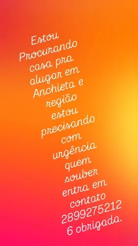 Estou precisando muito de uma casa para alugar