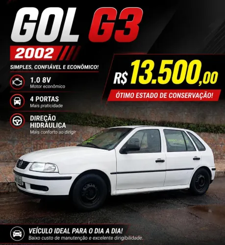 Volkswagen Gol 1.0 Plus 8V 4P (álcool) 2003