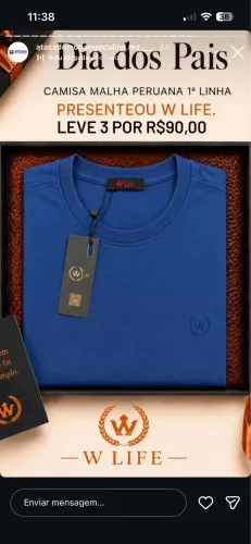 Camisa azul