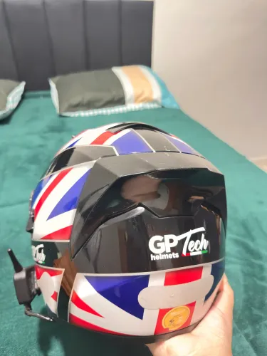 Capacete com intercomunicador Bluetooth para capacete de moto.