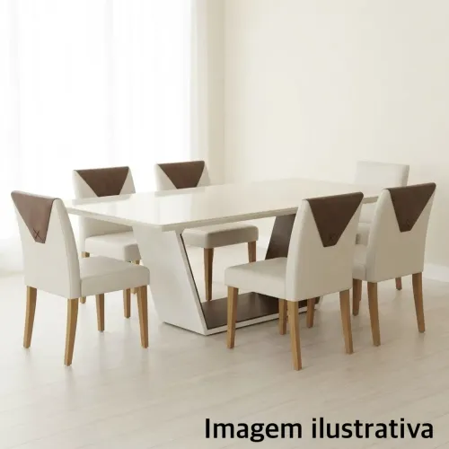 Aceito oferta | Mesa de jantar Silvia Design - 8 lugares
