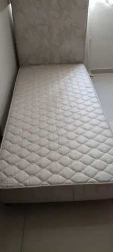 Colchão  top spring pillow top + base cama solteiro