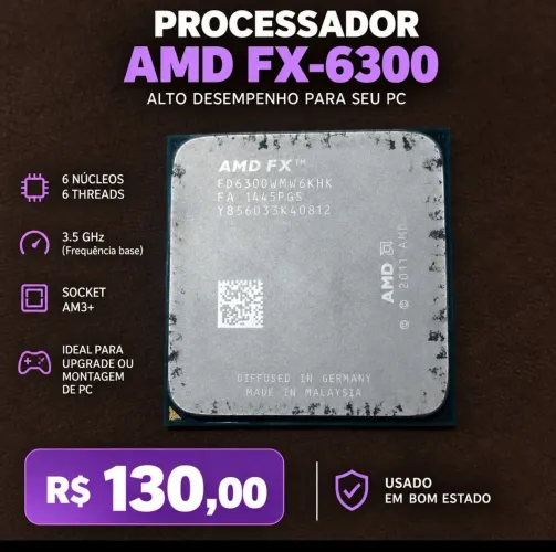 Processador AMD FX 6300