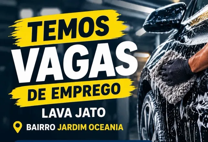 Vaga de emprego lava jato