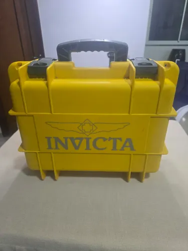 Caixa Amarela Grande para 8 relógios Invicta *Promoção imperdivel*