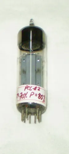 Par de válvulas eletrônicas antigas PCL-82.- Cód. 562 -