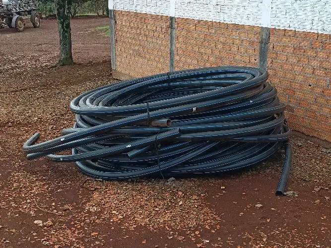 Tubo PEAD 110 mm rede abastecimento de agua