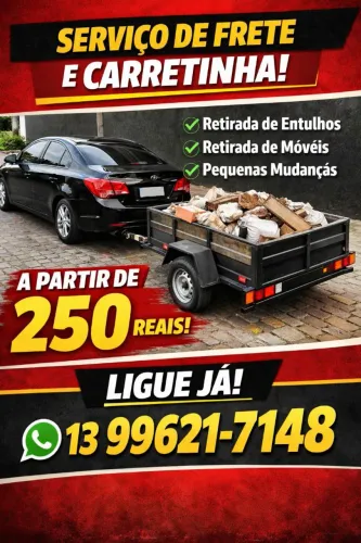 Frete,mudanças e retirada de entulhos e móveis