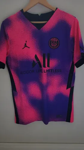Camisa PSG Jordan Nike Original 2020/21 Rosa Roxa Tam P