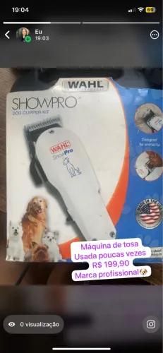 Maquia de tosa cachorro (pouco usada )