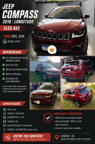 Jeep Compass Longitude 2.0 4X2 Flex 16V Aut. 2018