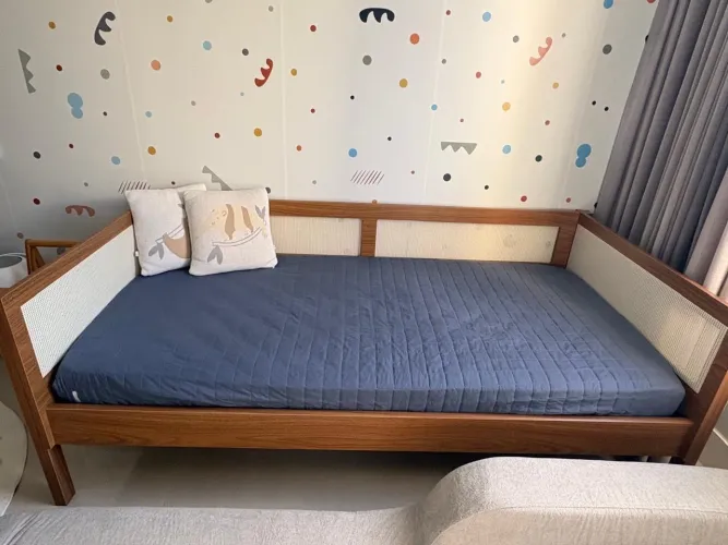 Cama Sofá Haus Nature com Palha 2 em 1