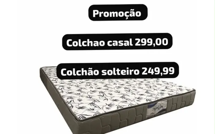 Colchao casal novo