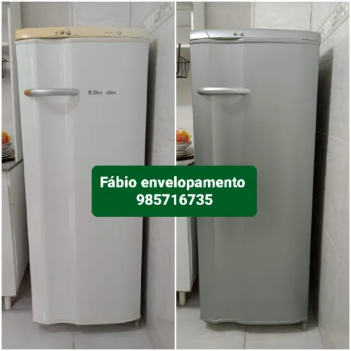 Envelopamento de geladeira convencional e duplex 