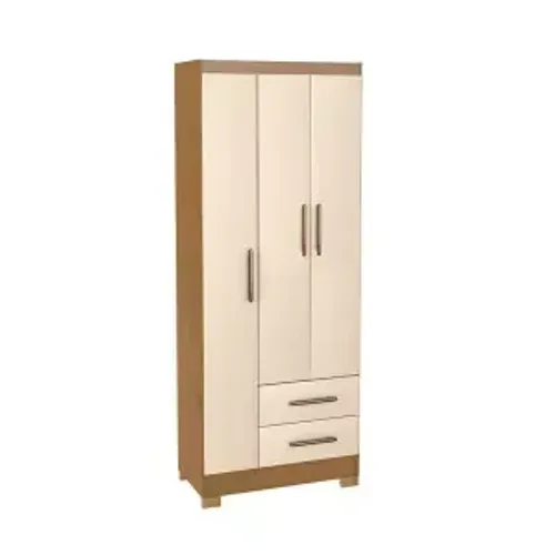 Guarda Roupa Isis Noce/Perola (Parcelamos em 10X)