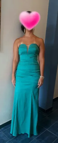 Vestido de madrinha de casamento - Verde Tiffany (Utilizado somente 1 vez!)