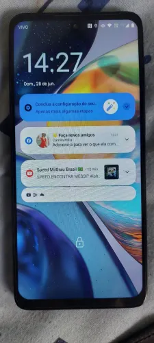 Moto G22 funcionando tudo sem restrições 