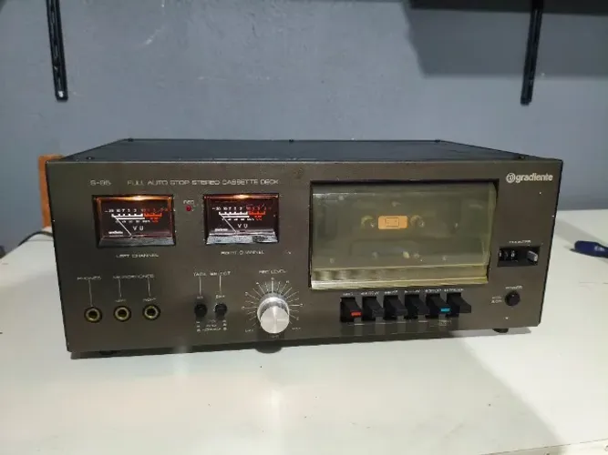 tape deck toca fitas gradiente s-95 vintage antigo