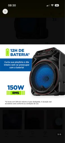 Caixa de som amplificadora