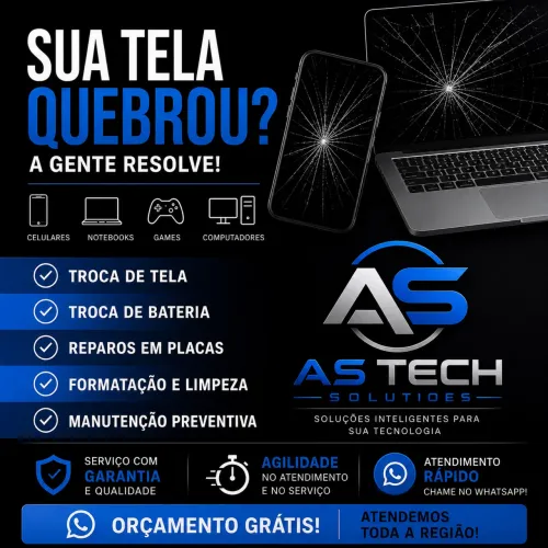 Sua Tela Quebrou ou Parou de Funcionar?