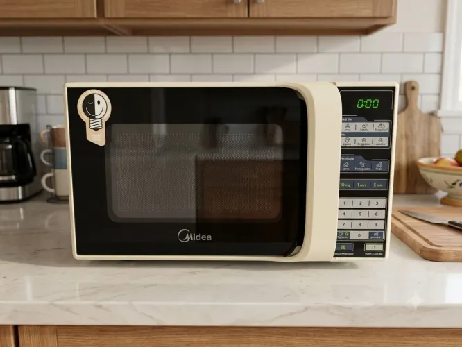 Microondas Midea 20 L funcionando perfeitamente