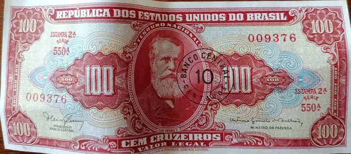 Nota de 100 cruzeiros da República dos Estados Unidos do Brasil