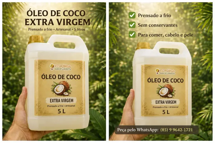 Óleo de coco extra virgem 