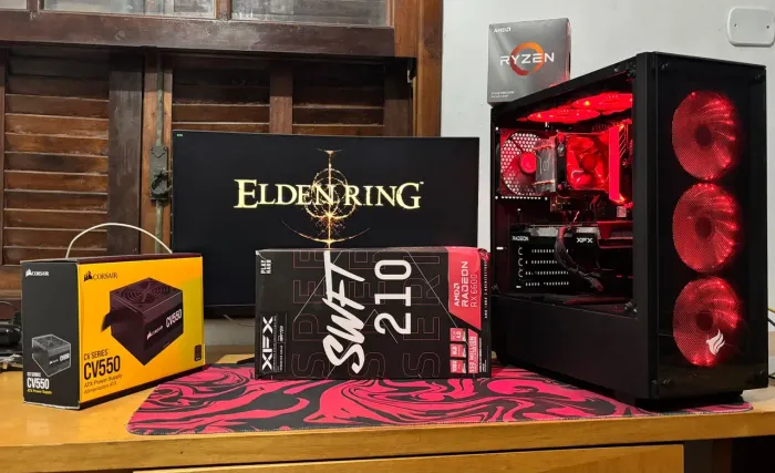 PC gamer Ryzen 5 3600 + RX 6600