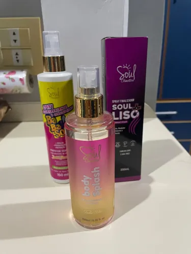 Kit 3 produtos Body Splash desembaraçante spray finalizador