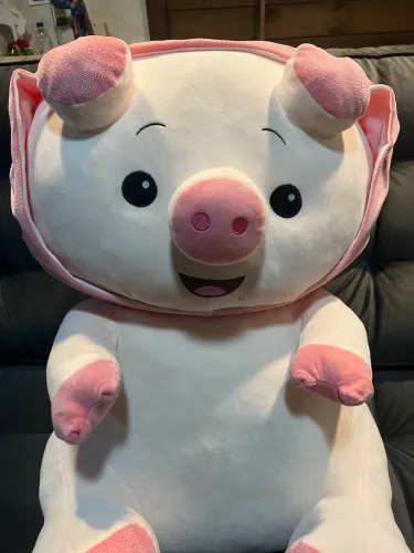 Porquinha gigante de pelúcia nova