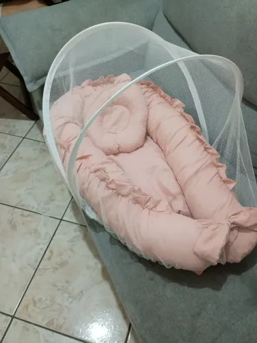 Ninho Redutor de Berço com travesseiro e Mosquiteiro 
